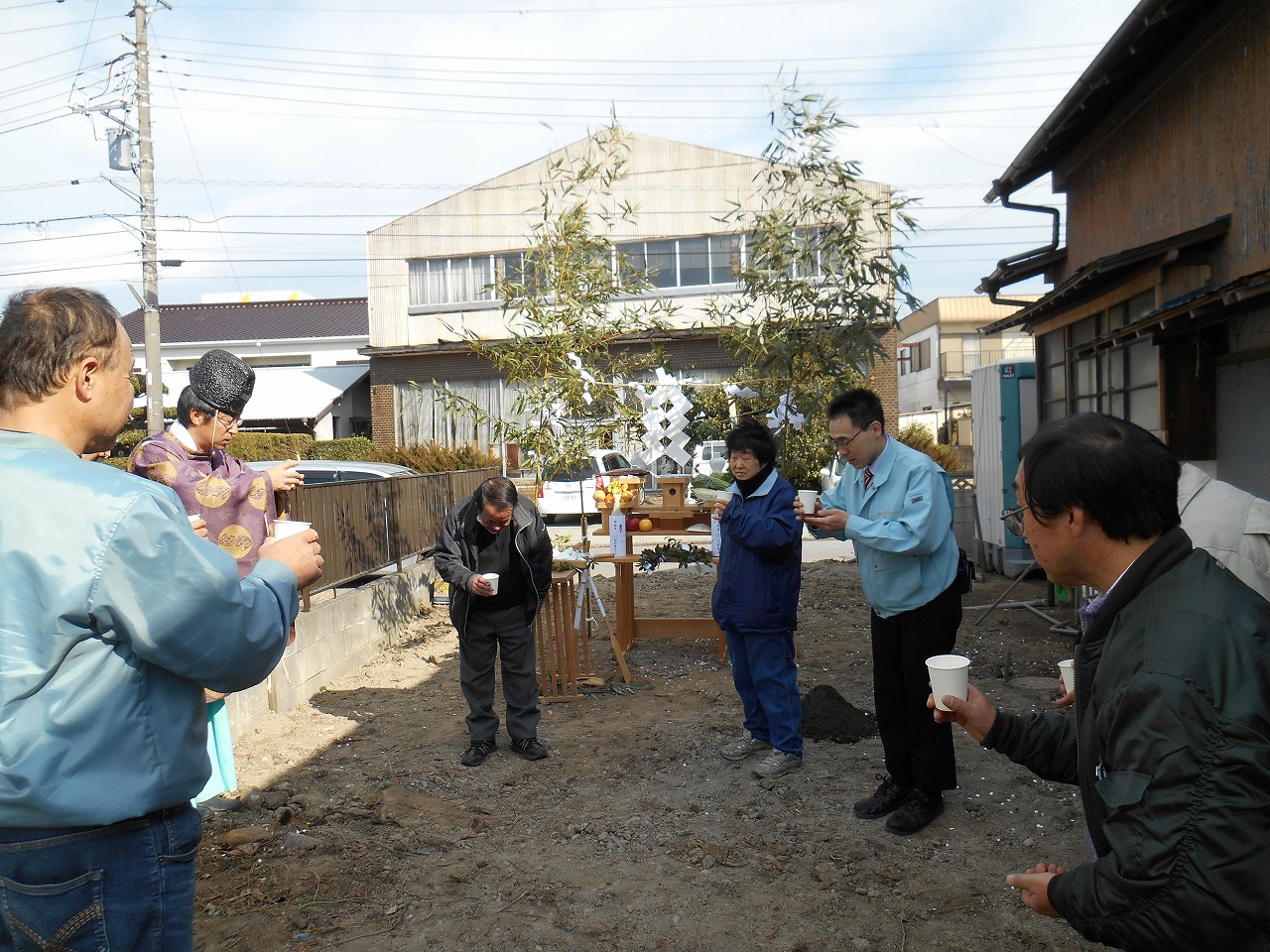 君津市小倉様邸新築工事　地祭り！！