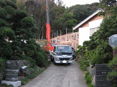 君津・坂田　H邸　建て方２日目