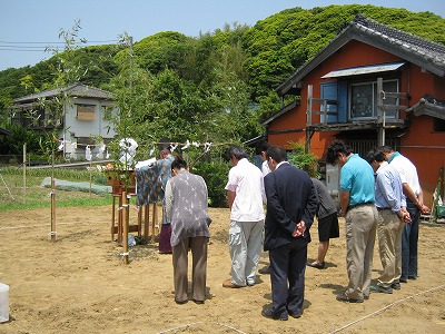 君津市坂田　Ａ様邸　地鎮祭