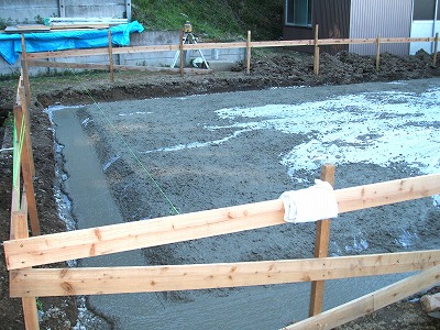 君津市　Y邸　基礎工事（捨てコン打設）