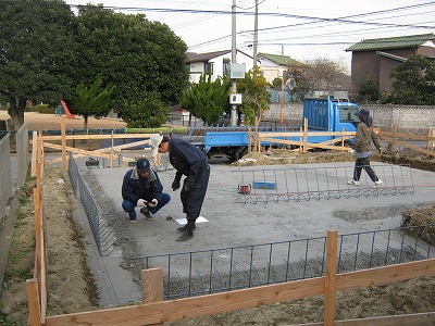 君津・人見　M邸　基礎　鉄筋組み