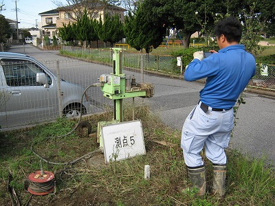 君津・人見　M邸　地盤調査実施